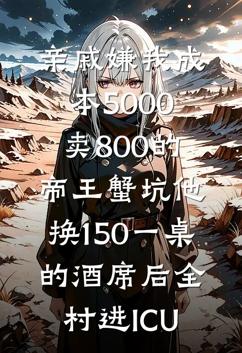亲戚嫌我成本5000卖800的帝王蟹坑他，换150一桌的酒席后全村进ICU