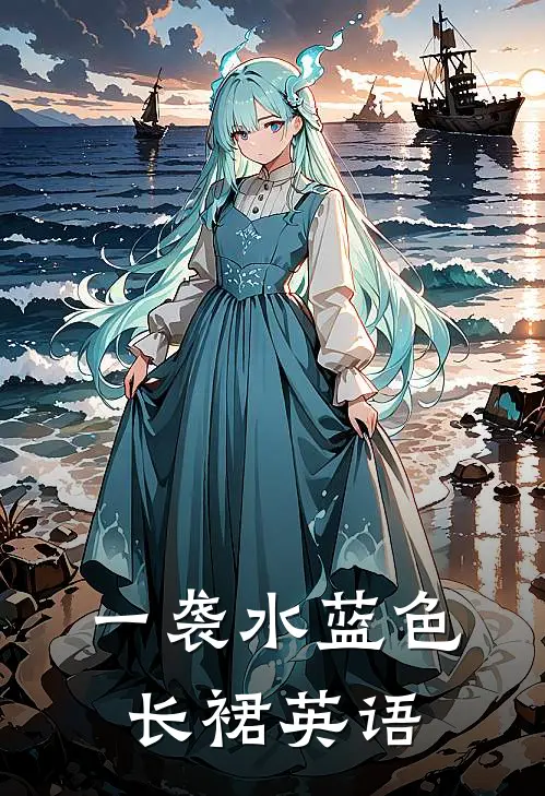 一袭水蓝色长裙英语