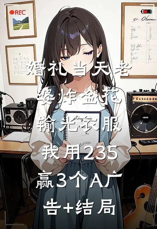 婚礼当天老婆炸金花输光衣服，我用235赢3个A广告+结局